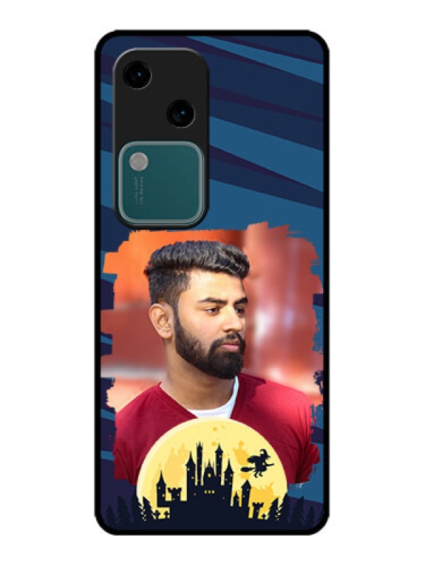 Custom Vivo V30 5G Custom Metal Phone CaseHalloween Witch Design