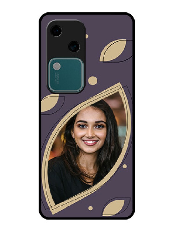 Custom Vivo V30 5G Custom Metal Phone CaseFalling Leaf Design