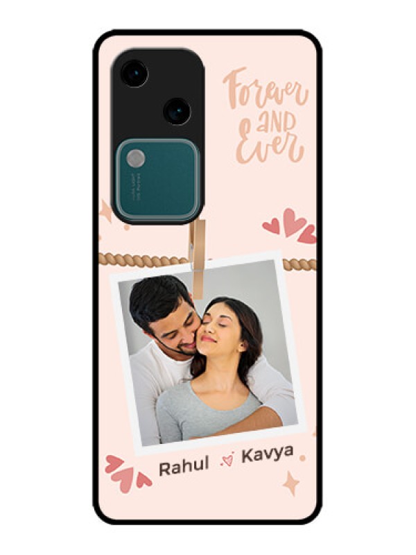 Custom Vivo V30 5G Custom Metal Phone CaseForever And Ever Love Design