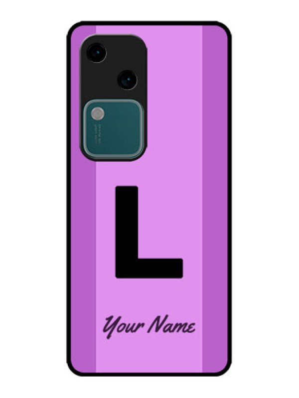 Custom Vivo V30 5G Custom Metal Phone CaseTricolor Custom Text Design