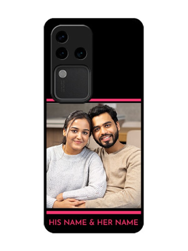 Custom Vivo V30 Pro 5G Custom Metal Phone Case - With Add Text Design