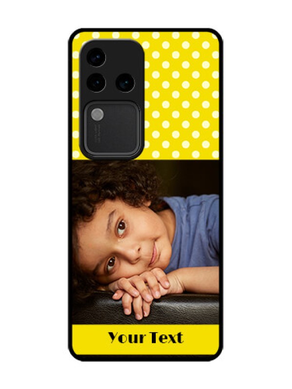 Custom Vivo V30 Pro 5G Custom Metal Phone Case - Bright Yellow Case Design
