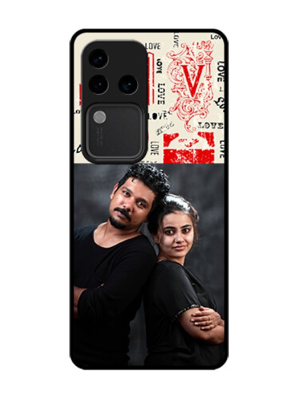 Custom Vivo V30 Pro 5G Custom Metal Phone Case - Trendy Love Design Case