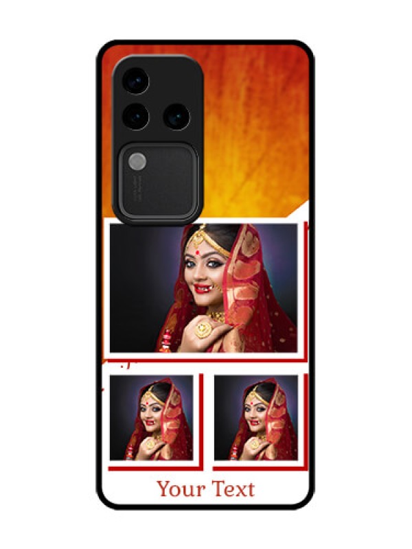 Custom Vivo V30 Pro 5G Custom Metal Phone Case - Wedding Memories Design