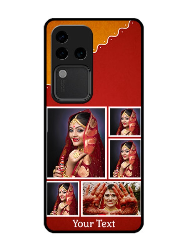 Custom Vivo V30 Pro 5G Custom Metal Phone Case - Wedding Pic Upload Design