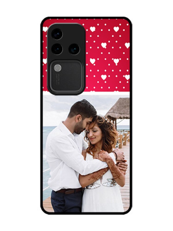 Custom Vivo V30 Pro 5G Custom Metal Phone Case - Hearts Mobile Case Design
