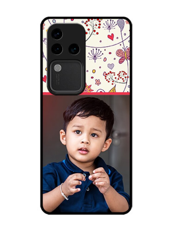 Custom Vivo V30 Pro 5G Custom Metal Phone Case - Premium Floral Design