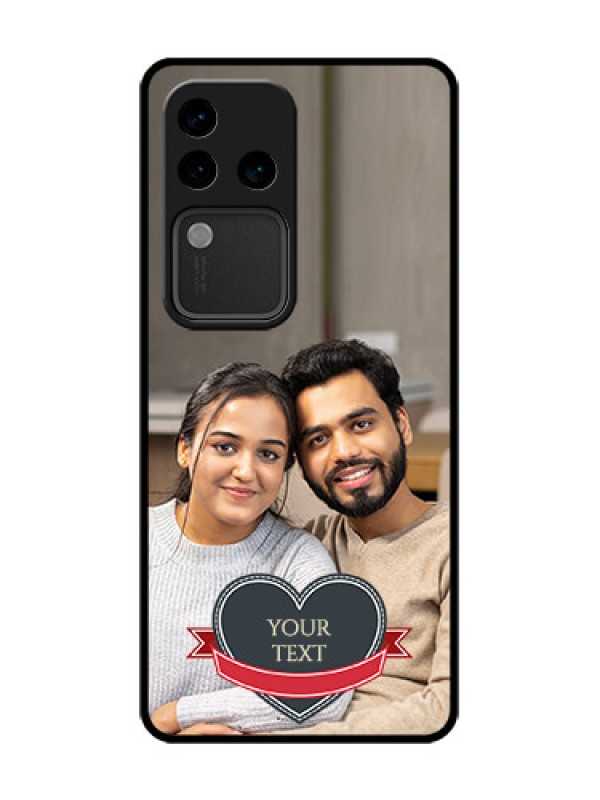 Custom Vivo V30 Pro 5G Custom Metal Phone Case - Just Married Couple Design