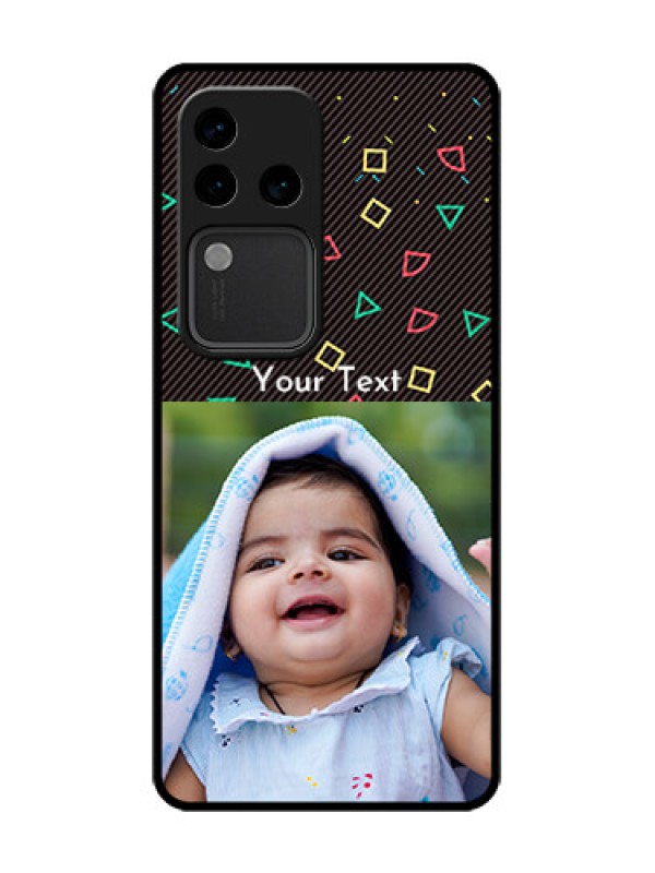 Custom Vivo V30 Pro 5G Custom Metal Phone Case - With Confetti Birthday Design