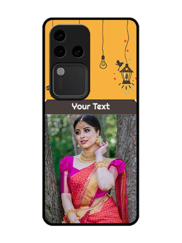 Custom Vivo V30 Pro 5G Custom Metal Phone Case - With Family Picture And Icons