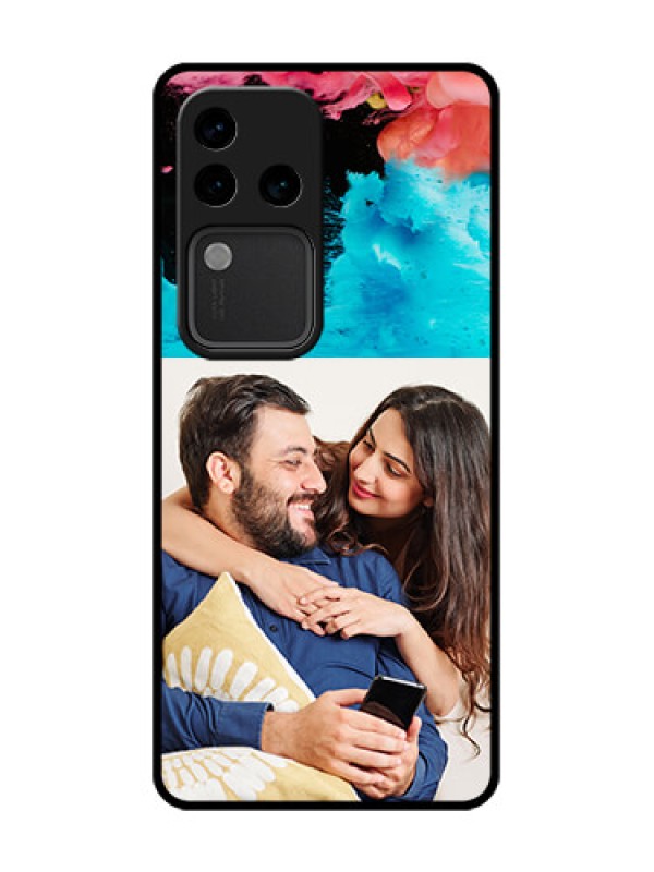 Custom Vivo V30 Pro 5G Custom Metal Phone Case - Quote With Acrylic Painting Design