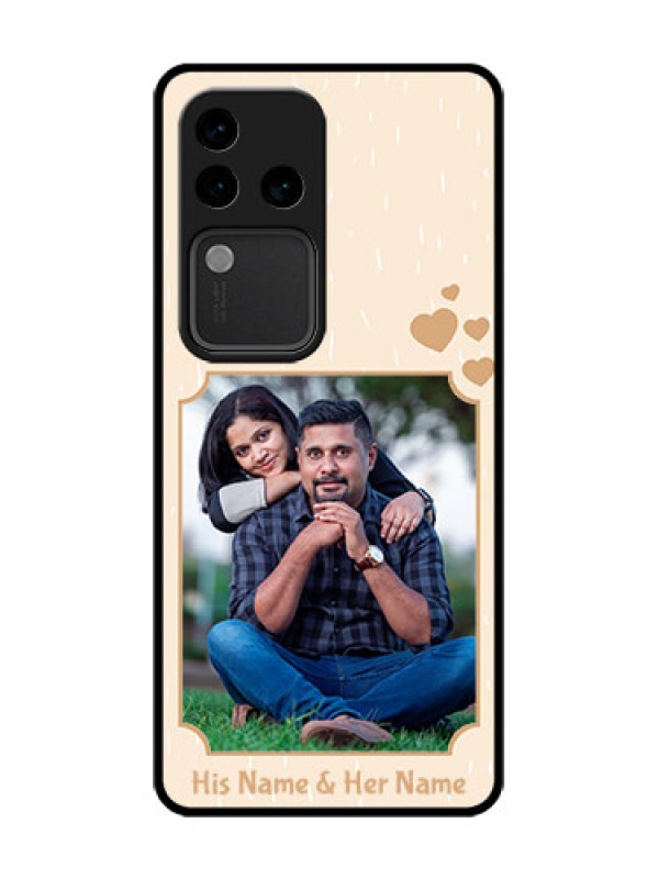 Custom Vivo V30 Pro 5G Custom Metal Phone Case - With Confetti Love Design