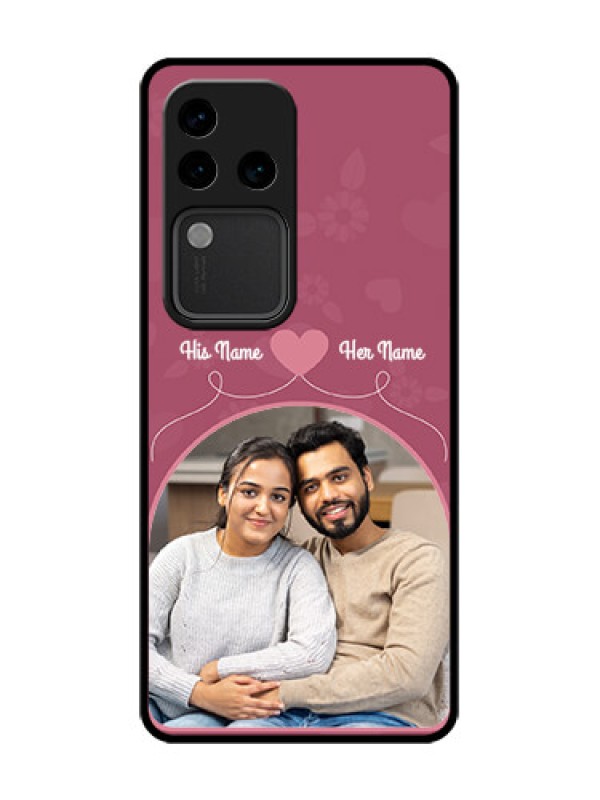 Custom Vivo V30 Pro 5G Custom Metal Phone Case - Love Floral Design
