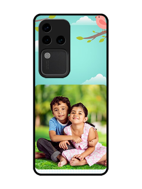 Custom Vivo V30 Pro 5G Custom Metal Phone Case - Doodle Love Design