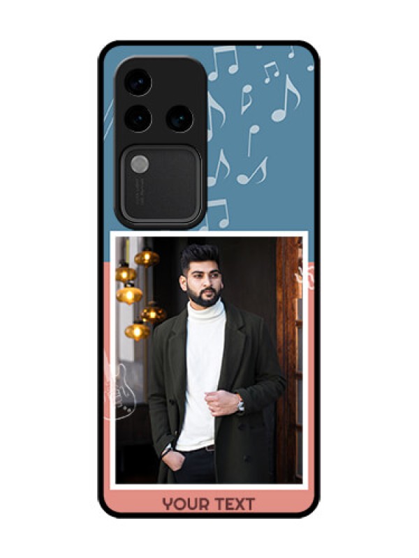 Custom Vivo V30 Pro 5G Custom Metal Phone Case - With Color Musical Note Design