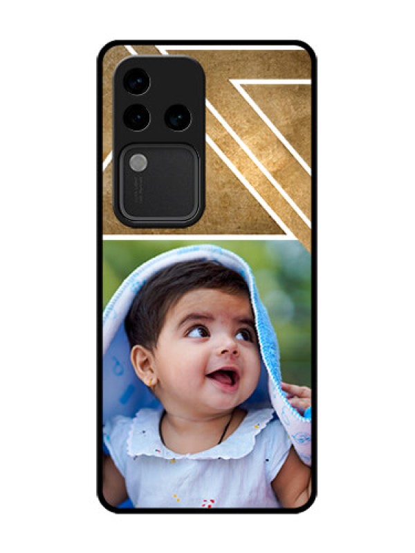 Custom Vivo V30 Pro 5G Custom Metal Phone Case - Gradient Abstract Texture Design