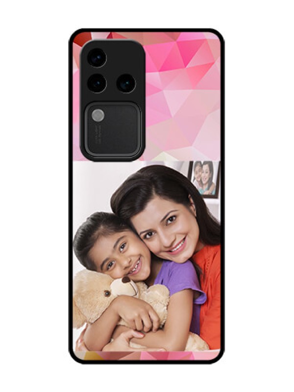 Custom Vivo V30 Pro 5G Custom Metal Phone Case - Abstract Triangle Design