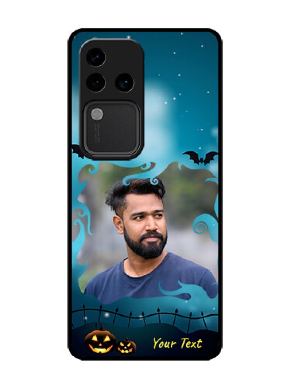 Custom Vivo V30 Pro 5G Custom Metal Phone Case - Halloween Frame Design