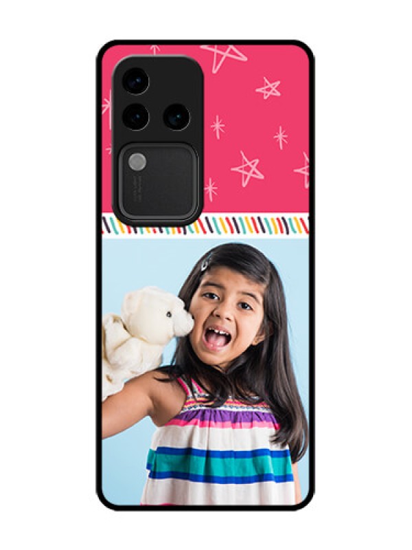 Custom Vivo V30 Pro 5G Custom Metal Phone Case - Line Art Design