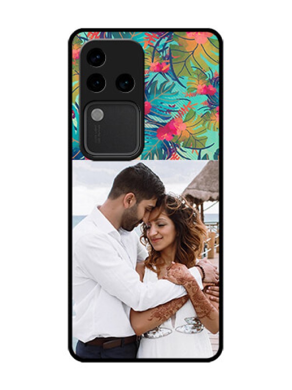 Custom Vivo V30 Pro 5G Custom Metal Phone Case - Watercolor Floral Design