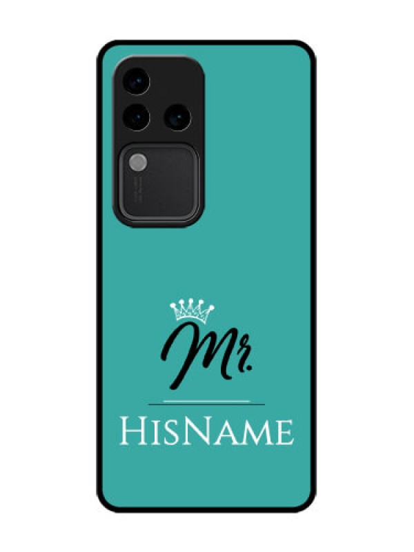 Custom Vivo V30 Pro 5G Custom Metal Phone Case - Mr With Name Design