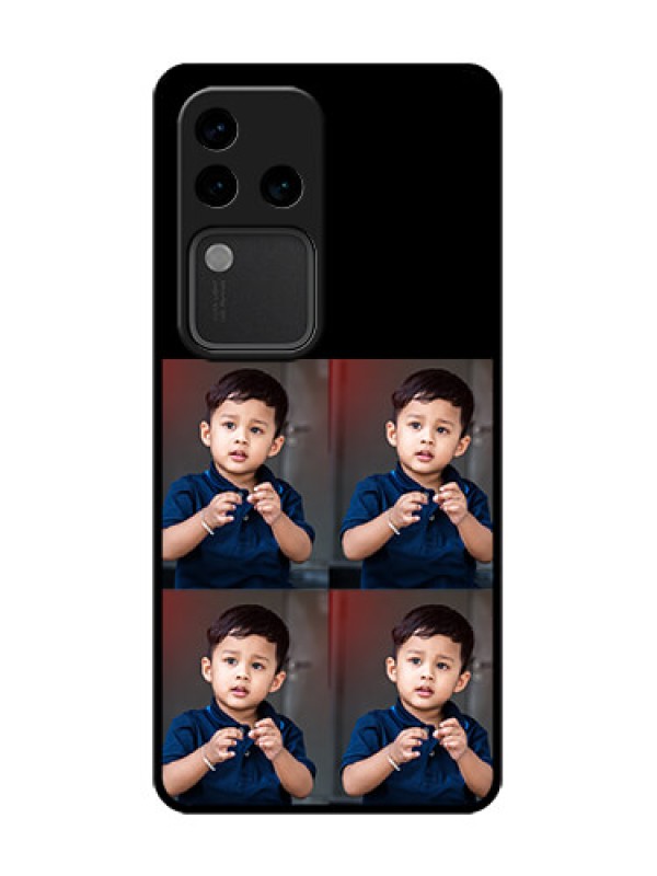 Custom Vivo V30 Pro 5G Custom Metal Phone Case - 4 Image Holder Design