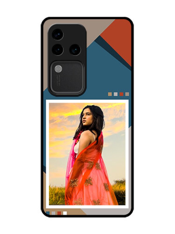 Custom Vivo V30 Pro 5G Custom Metal Phone Case - Retro Color Pallet Design