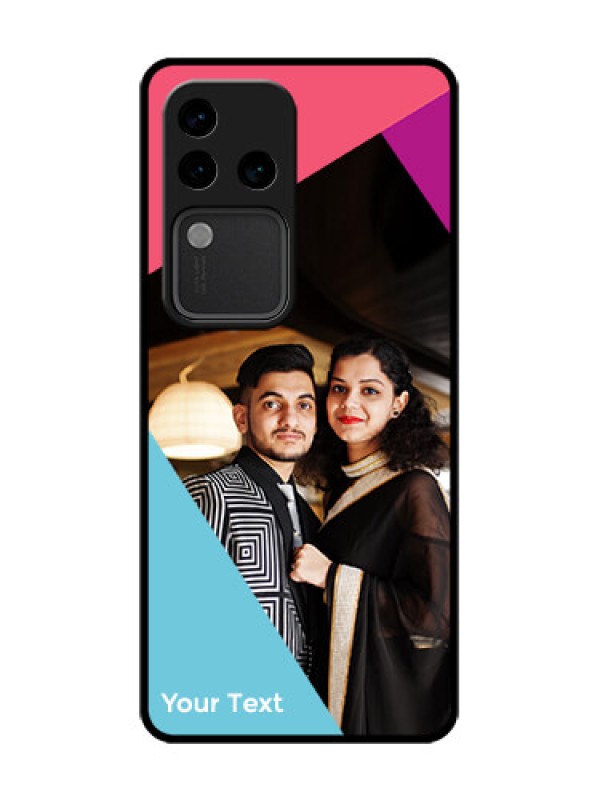 Custom Vivo V30 Pro 5G Custom Metal Phone Case - Stacked Triple Colour Design