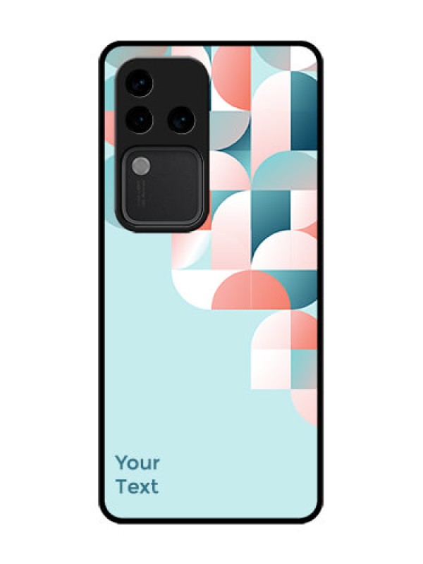 Custom Vivo V30 Pro 5G Custom Metal Phone Case - Stylish Semi - Circle Pattern Design