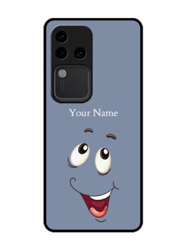 Custom Vivo V30 Pro 5G Custom Metal Phone Case - Laughing Cartoon Face Design