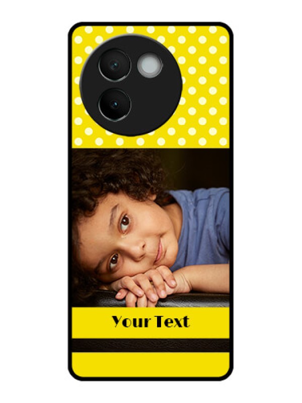 Custom Vivo V30e 5G Custom Metal Phone CaseBright Yellow Case Design