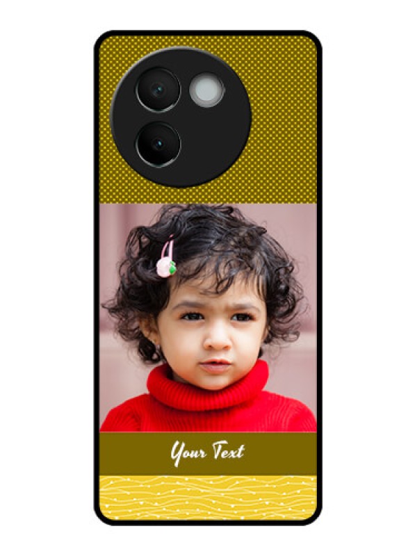 Custom Vivo V30e 5G Custom Metal Phone CaseSimple Green Color Design