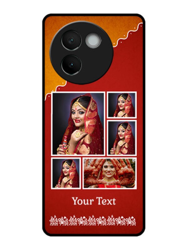 Custom Vivo V30e 5G Custom Metal Phone CaseWedding Pic Upload Design
