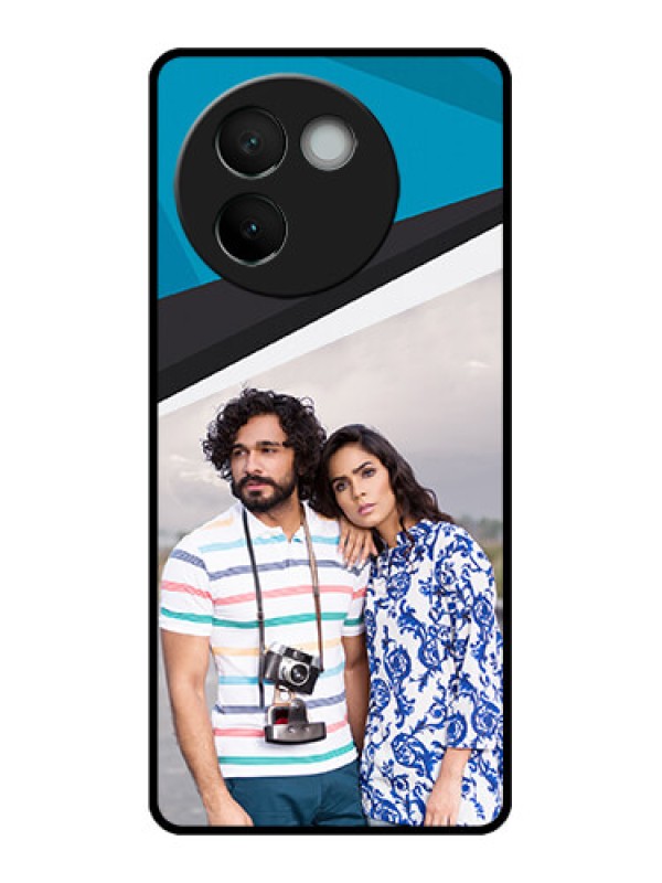 Custom Vivo V30e 5G Custom Metal Phone CaseSimple Pattern Photo Upload Design