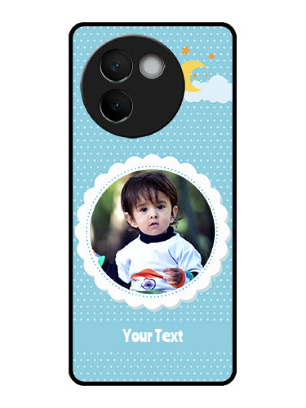 Custom Vivo V30e 5G Custom Metal Phone CaseViolet Pattern Design