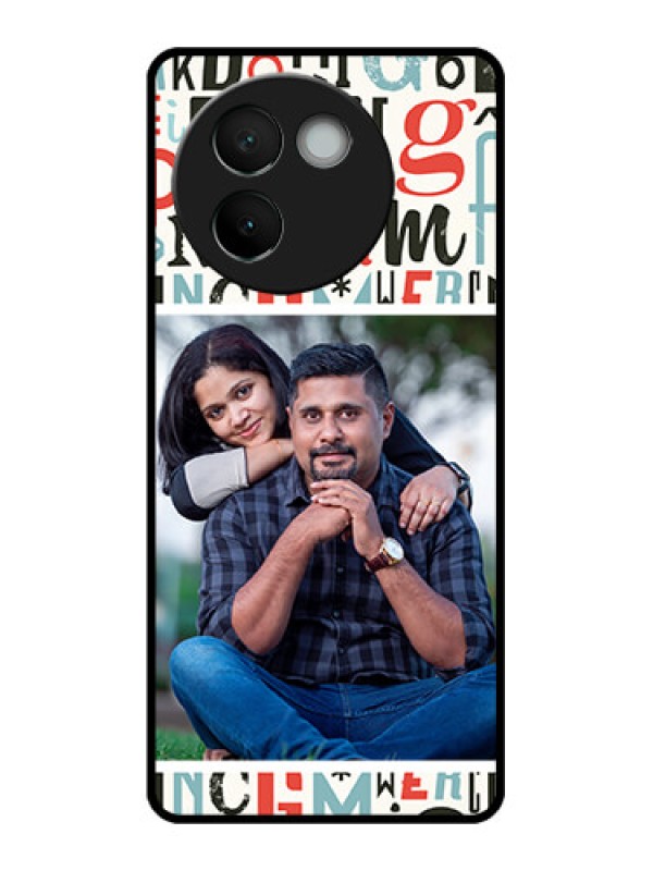 Custom Vivo V30e 5G Custom Metal Phone CaseAlphabet Design