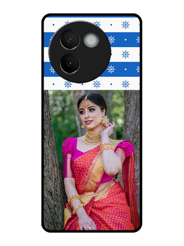 Custom Vivo V30e 5G Custom Metal Phone CaseSnow Pattern Design