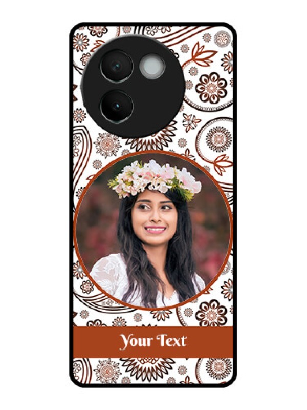 Custom Vivo V30e 5G Custom Metal Phone CaseAbstract Flower Design