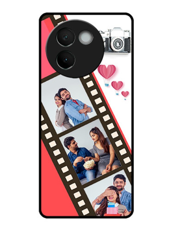 Custom Vivo V30e 5G Custom Metal Phone Case3 Image Holder With Film Reel
