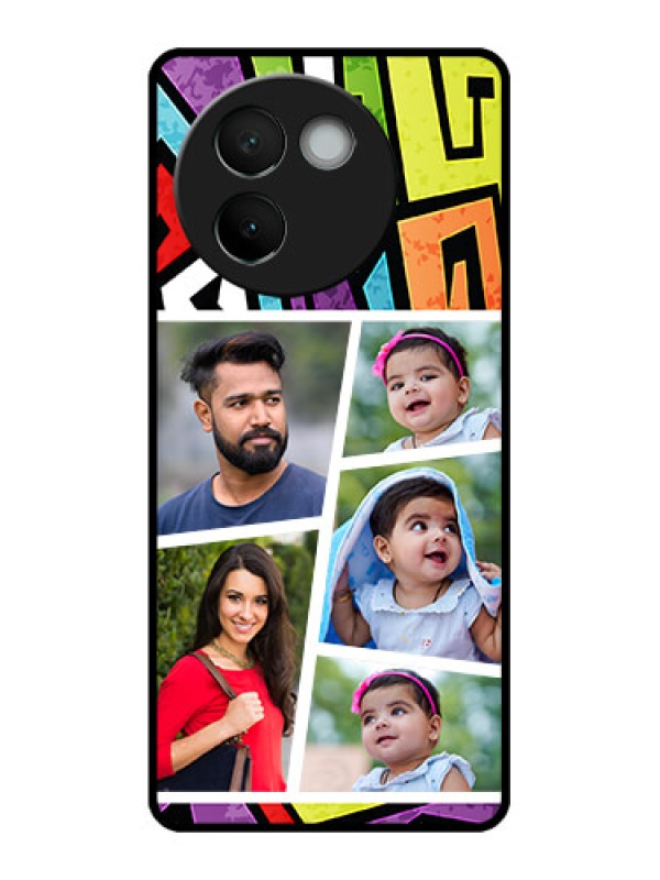 Custom Vivo V30e 5G Custom Metal Phone CaseGraffiti Pattern Design