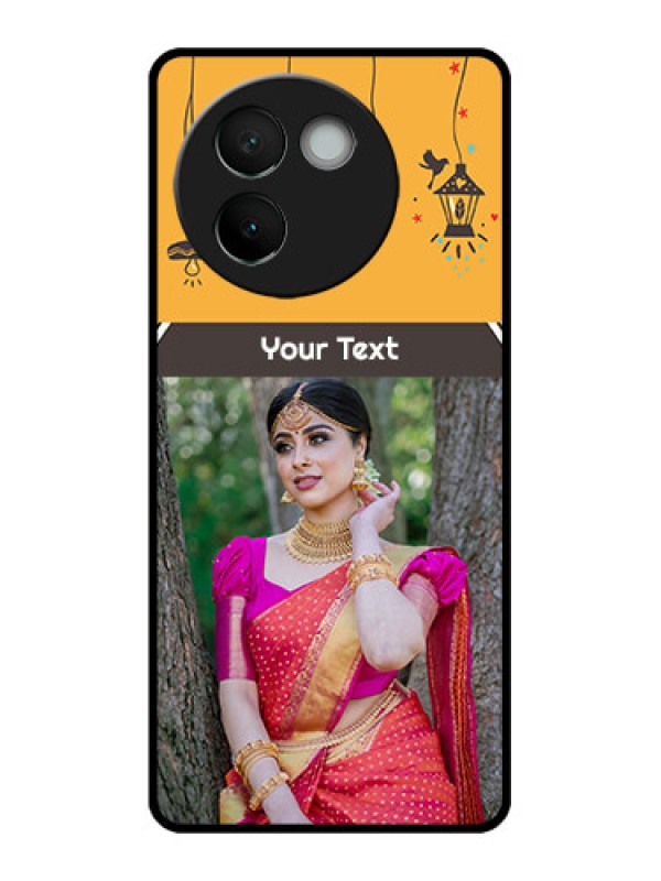 Custom Vivo V30e 5G Custom Metal Phone CaseWith Family Picture And Icons