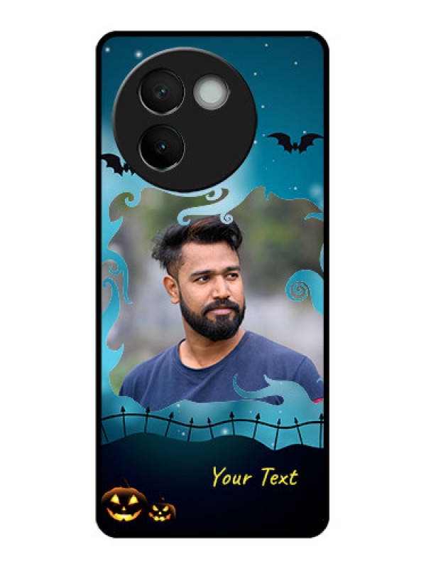 Custom Vivo V30e 5G Custom Metal Phone CaseHalloween Frame Design