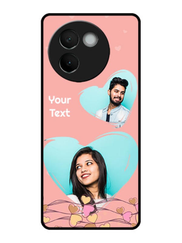 Custom Vivo V30e 5G Custom Metal Phone CaseLove Doodle Design