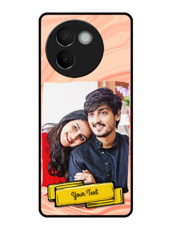 Custom Vivo V30e 5G Custom Metal Phone CaseMarble Texture Design