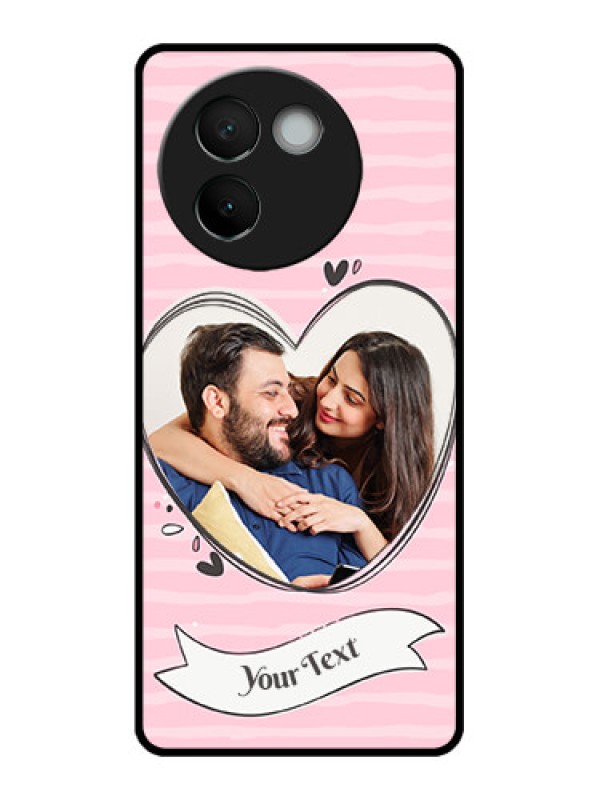 Custom Vivo V30e 5G Custom Metal Phone CaseVintage Heart Design