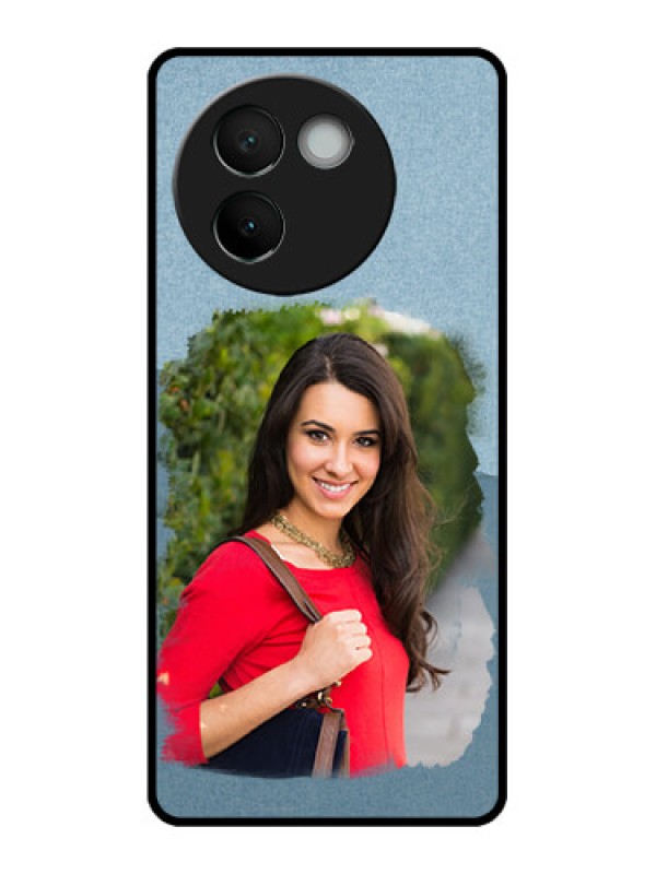 Custom Vivo V30e 5G Custom Metal Phone CaseGrunge Line Art Design