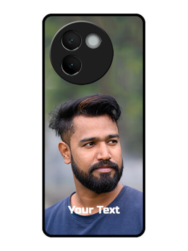 Custom Vivo V30e 5G Custom Metal Phone CasePhoto With Text Design