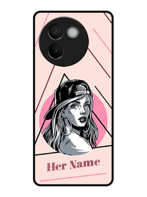 Custom Vivo V30e 5G Custom Metal Phone CaseRockstar Girl Design