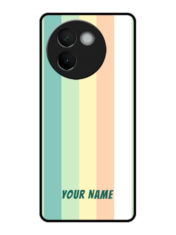 Custom Vivo V30e 5G Custom Metal Phone CaseMulti - Colour Stripes Design