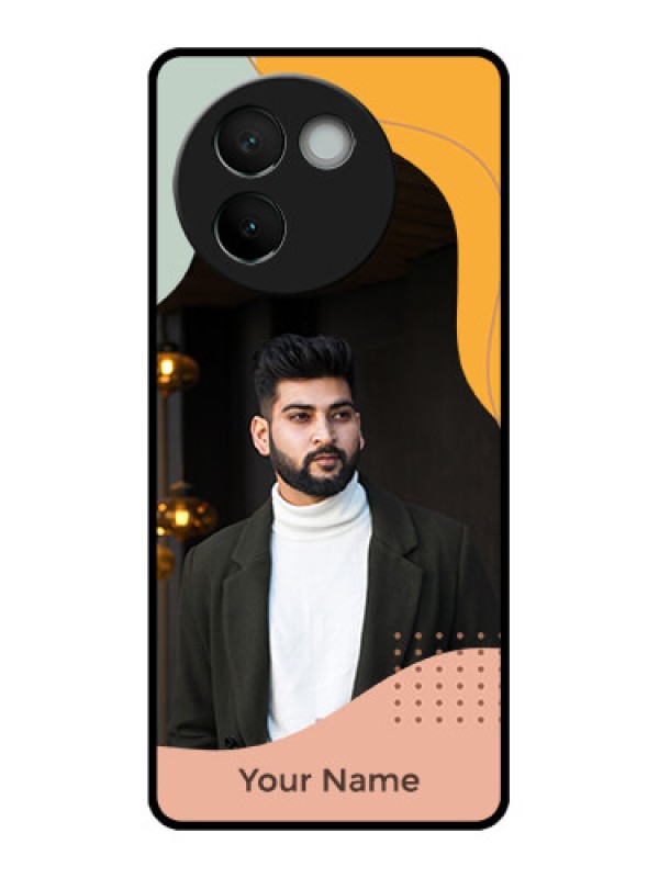 Custom Vivo V30e 5G Custom Metal Phone CaseTri - Coloured Overlay Design